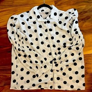 Patrizia Luca Polka Dot Blouse